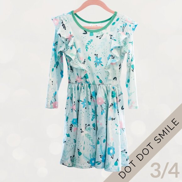Dot Dot Smile SIZE 3/4 Long Sleeve Twirl Dresses – Bundle of 3 (Girls) - Picture 9 of 12